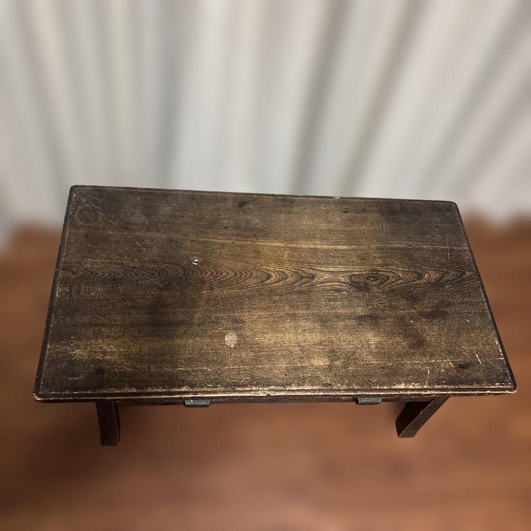 昭和レトロ 木製文机 書斎机 ローテーブル 座卓 古家具 経台ビンテージ