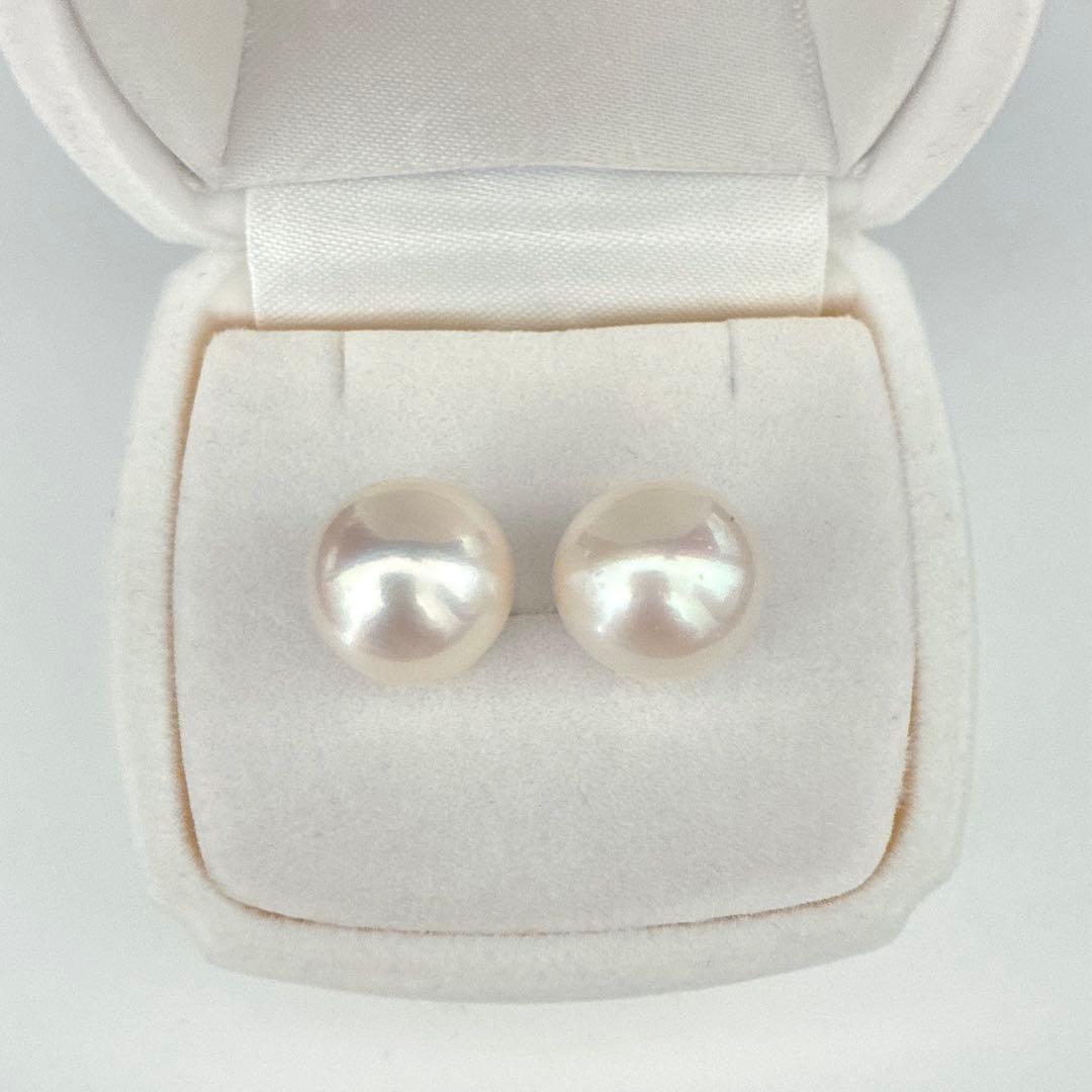 南洋白蝶真珠ピアス新品未使用ケース付き