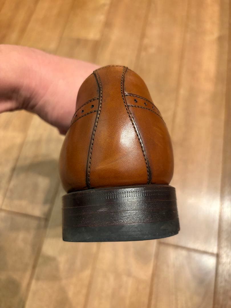 ジャランスリワヤ 革靴 メダリオン プレーントゥ ブラウン 25cm