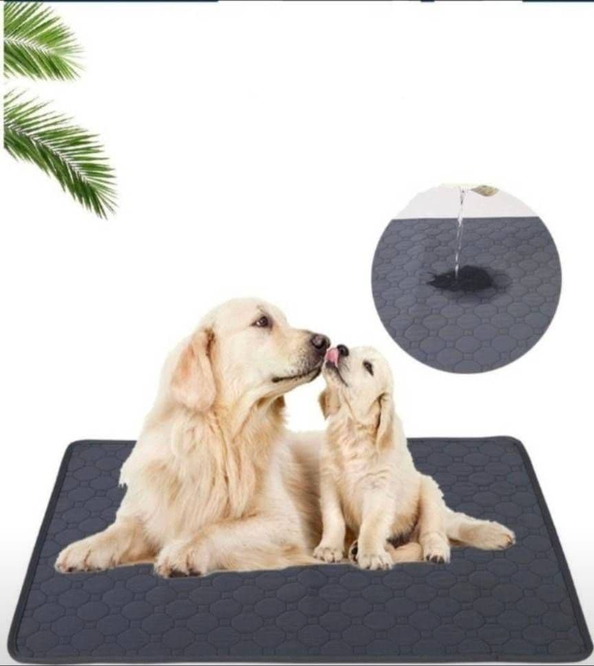 ベージュ　2枚 洗える ペットマット ペットシーツ トイレシート 防水 犬 猫