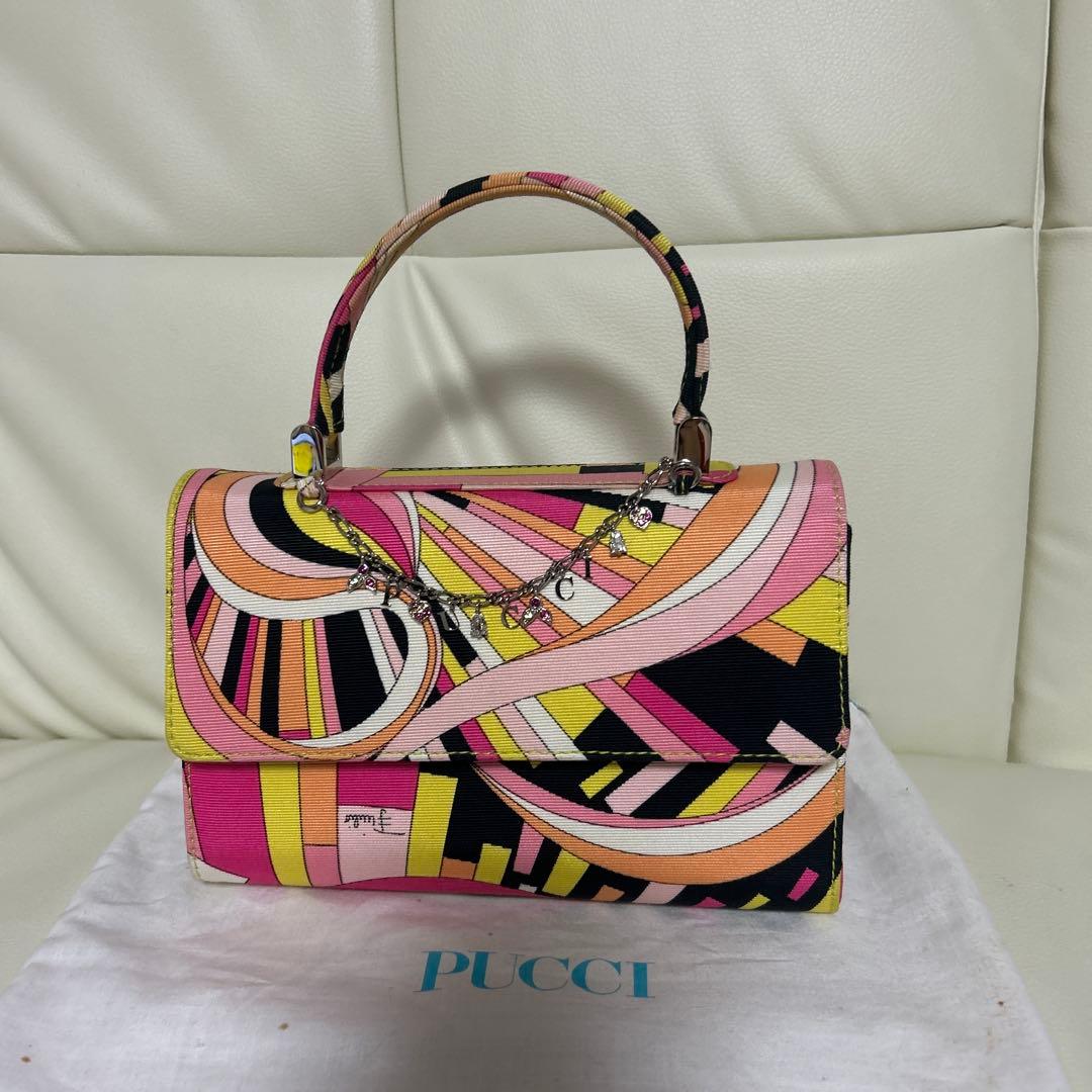 PUCCI 幾何学模様 ハンドバッグ