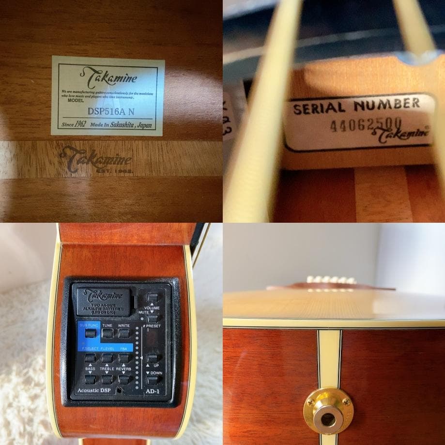 美品 Takamine DSP516A N エレアコ 純正ハードケース付属