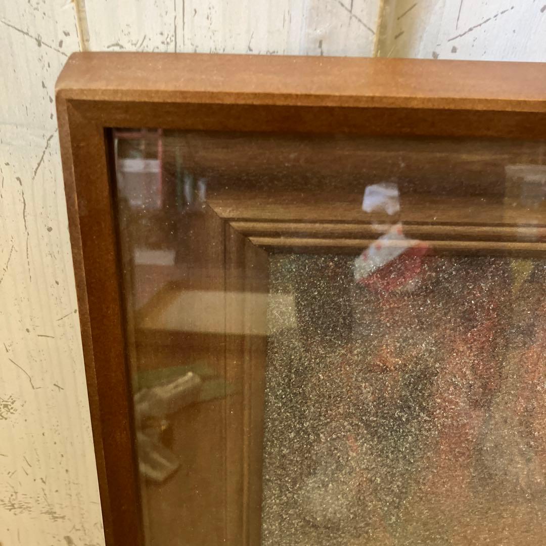 水晶画 フラゴナール 読書する娘 名画 絵画 貴石画 宝石画 アート 壁掛け