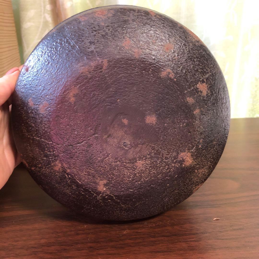 茶道具　筒釜　橋本辰敏　在名　竹地紋　風炉釜