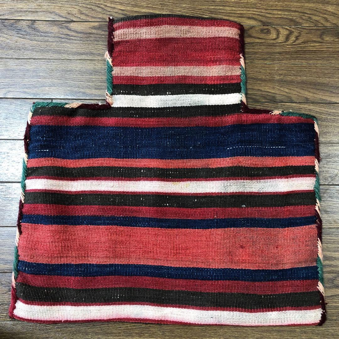 アンティーク/オールド? 塩袋 キリム&ジジム? 手織り トライバルラグ
