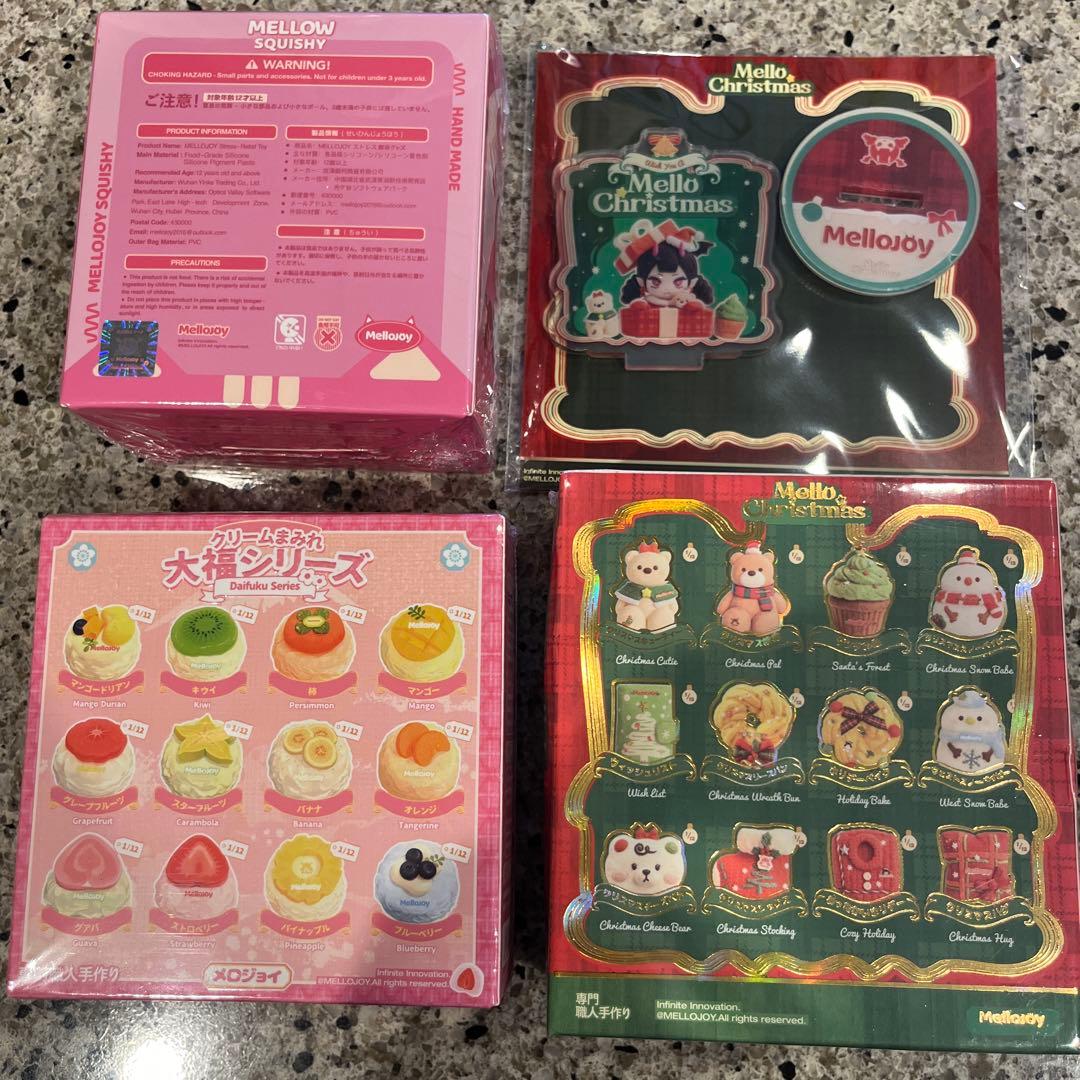 未開封 mellojoy メロジョイ 大福　スクイーズ　メロークリスマス　猫爪