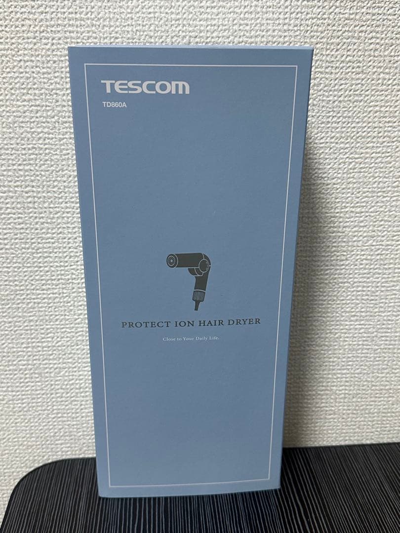 テスコム ドライヤー プロテクトイオン 折りたたみ 軽量 持ち運び ブラック