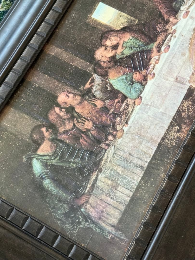 最後の晩餐　フレーム付き大型アート　キリスト