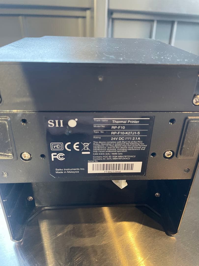 SII サーマルプリンター レシートプリンター　RP-F10 ブラック
