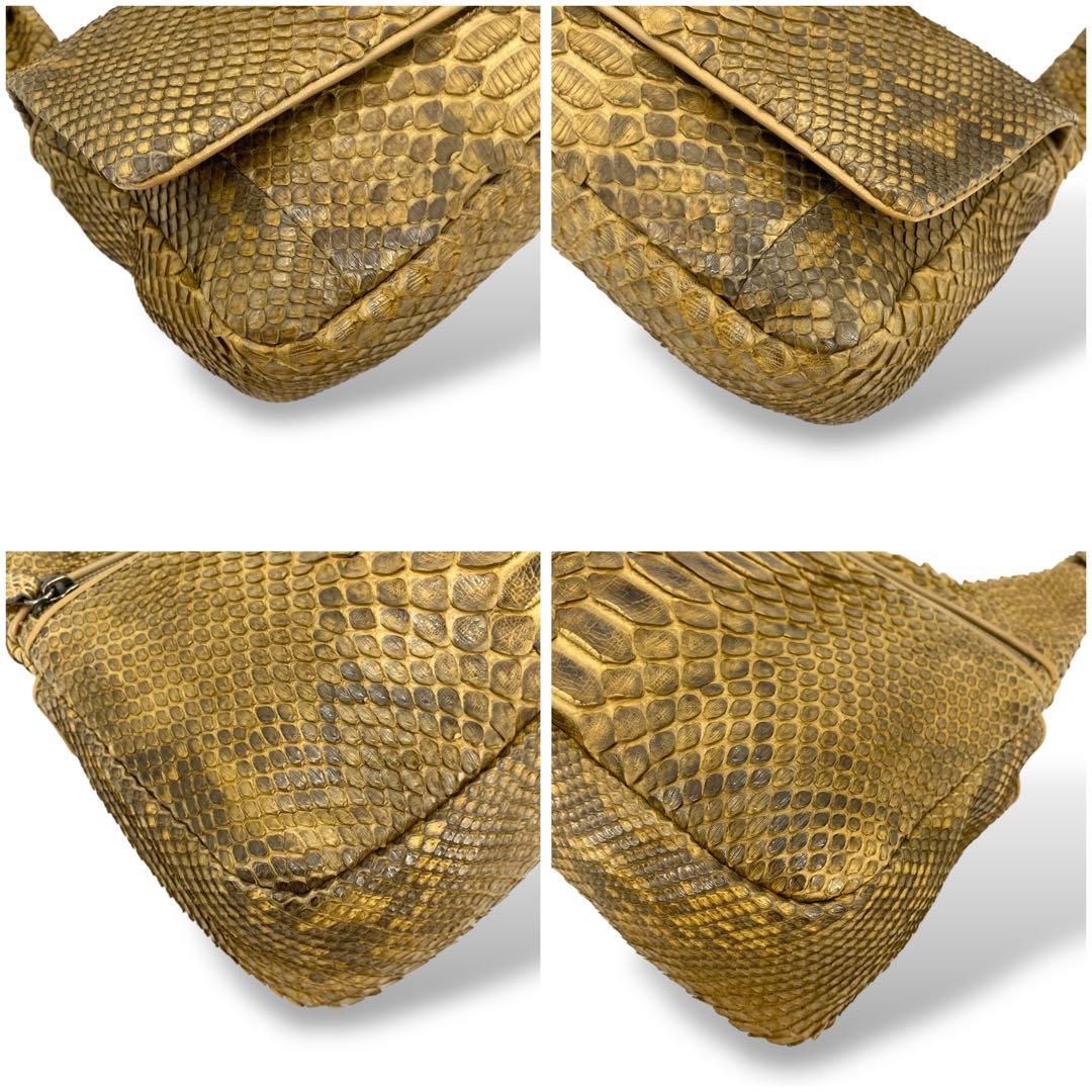 【美品】ARUKAN ショルダーバッグ 斜め掛け エキゾチックレザー 本革