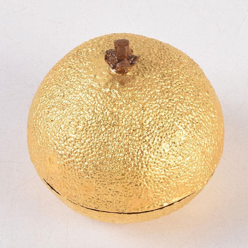 茶道具　村田道寛作　金蒔絵　蜜柑香合　共箱　V　8370