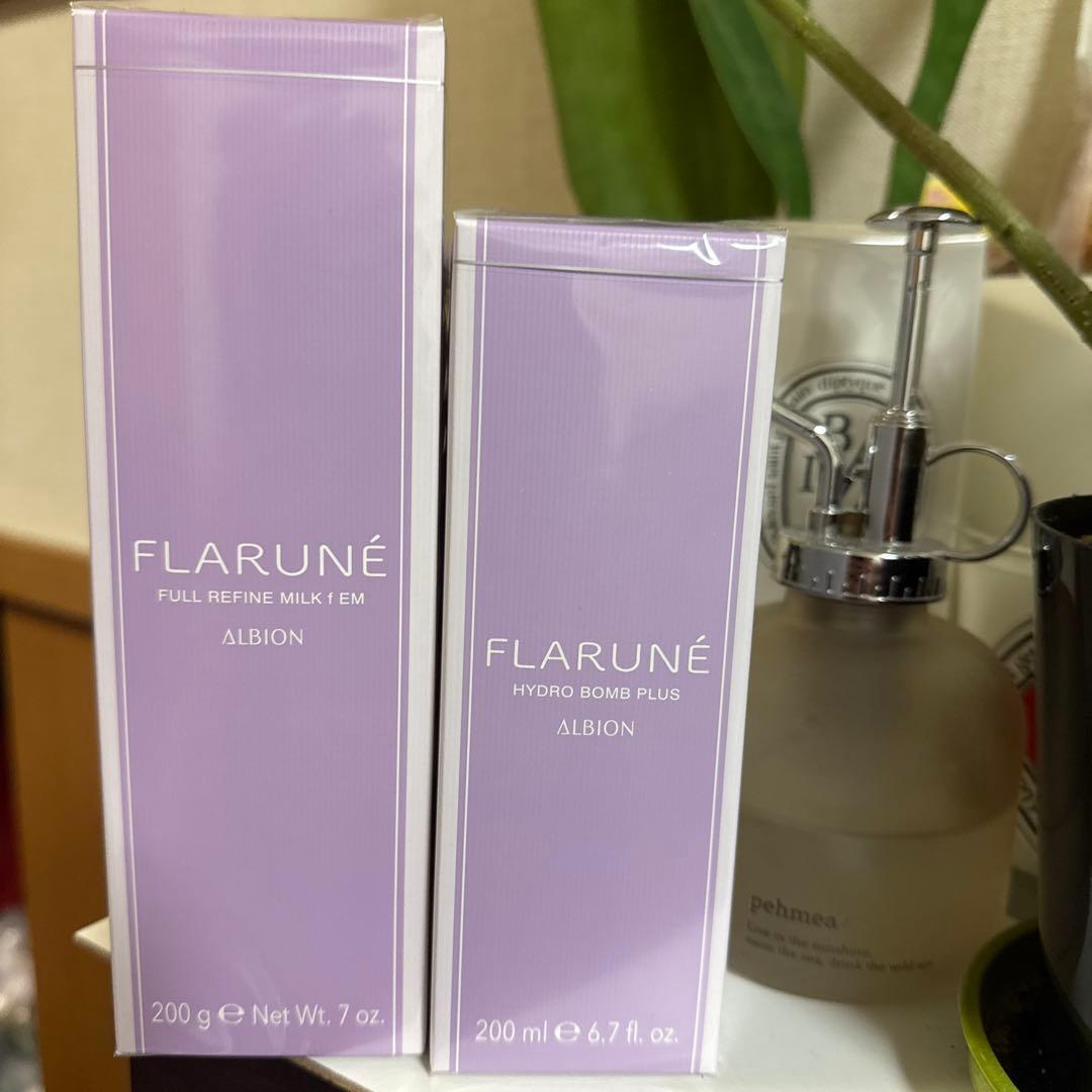 アルビオンフラルネ　フルリファインミルクEM ハイドロポムプラス 2点セット