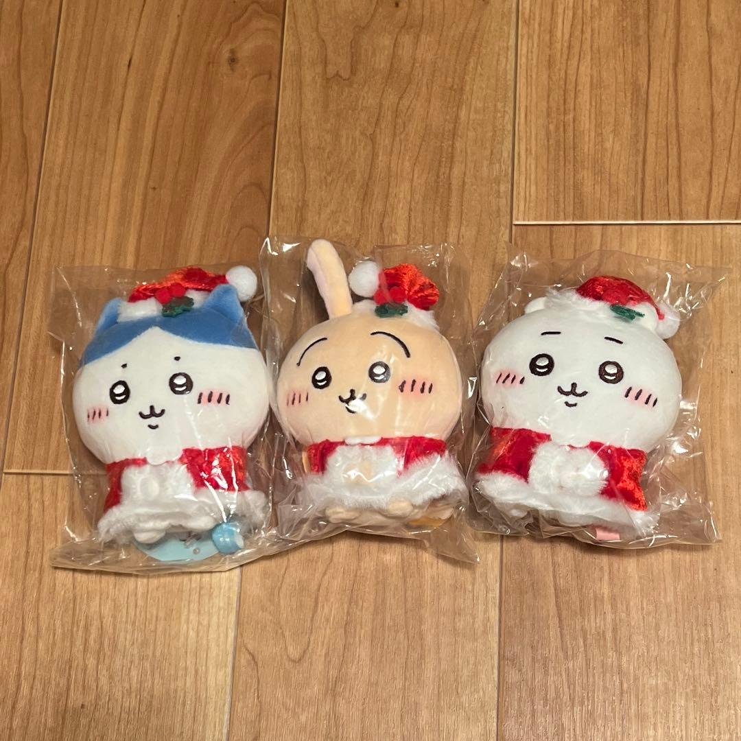 ちいかわ　サンタさんだ！持ちますマスコット　ちいかわ　ハチワレ　うさぎ