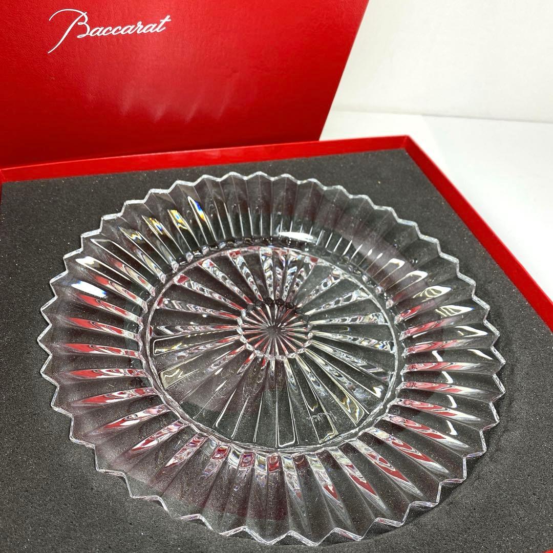 バカラ　ミルニュイ　大皿　A 共箱　直径25.8㎝ 東な7-0120①