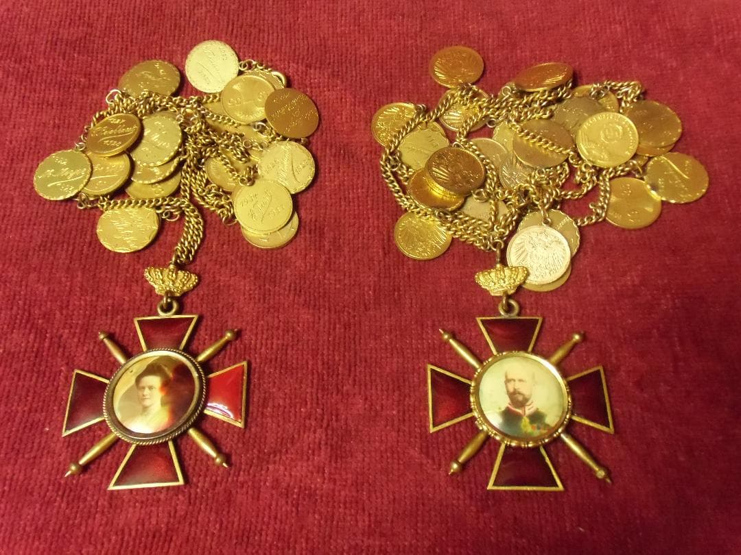 Ｗドイツ軍/ブラウンシュバイク公国＊摂政夫妻侍従頸飾メダル（実物）