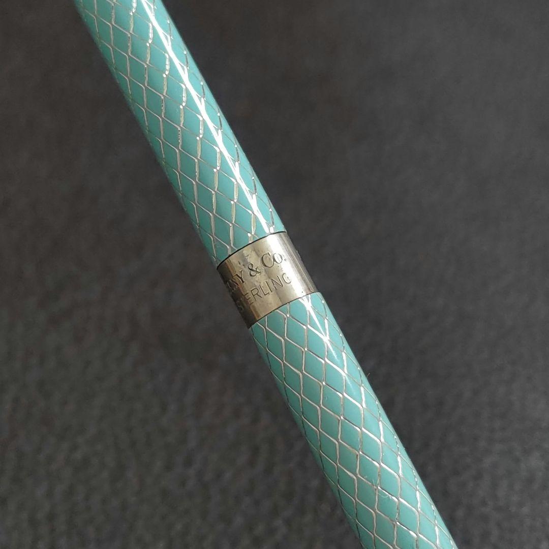 希少 ティファニー ボールペン ダイヤモンドテクスチャー SV925