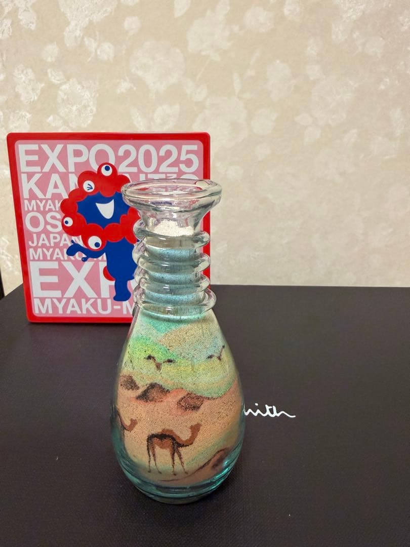 大阪万博ヨルダン館のサンドアート！