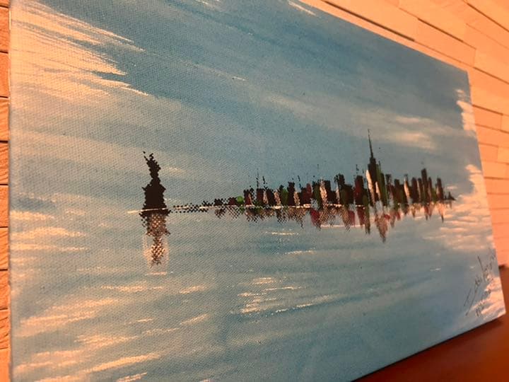 絵画①　ニューヨーク New York マンハッタン　風景画　油絵　2012