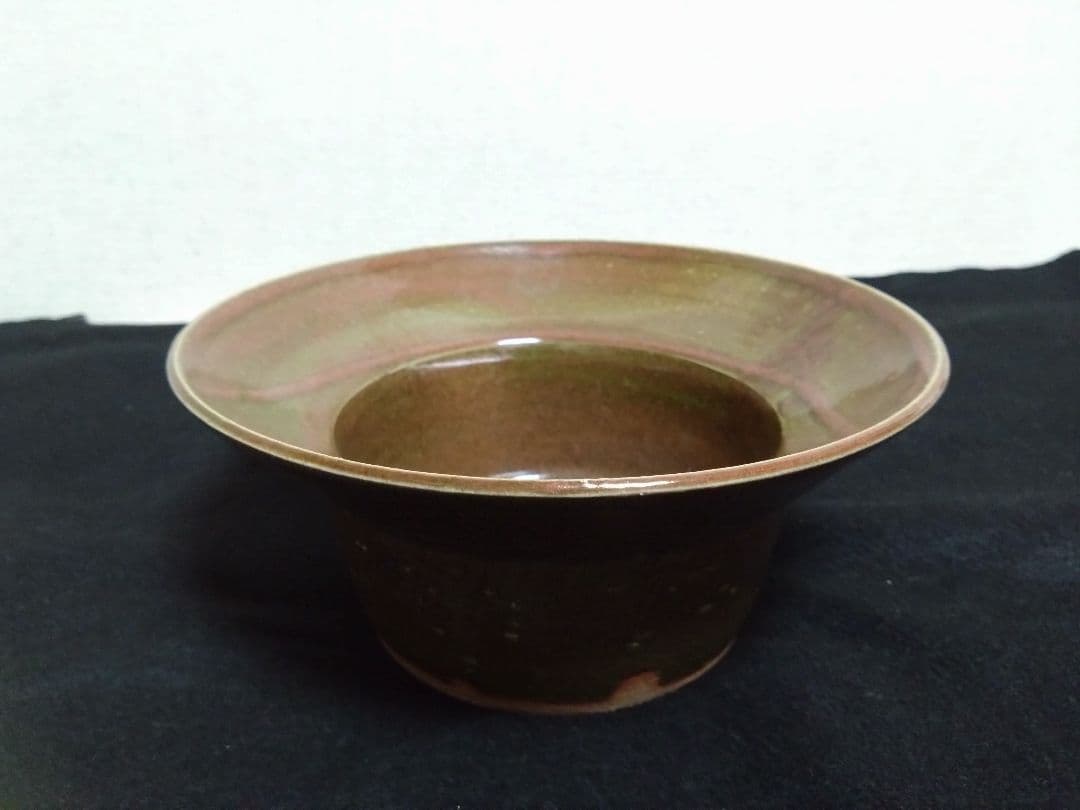 織部釉　カブト鉢　北大路魯山人作　魯山人