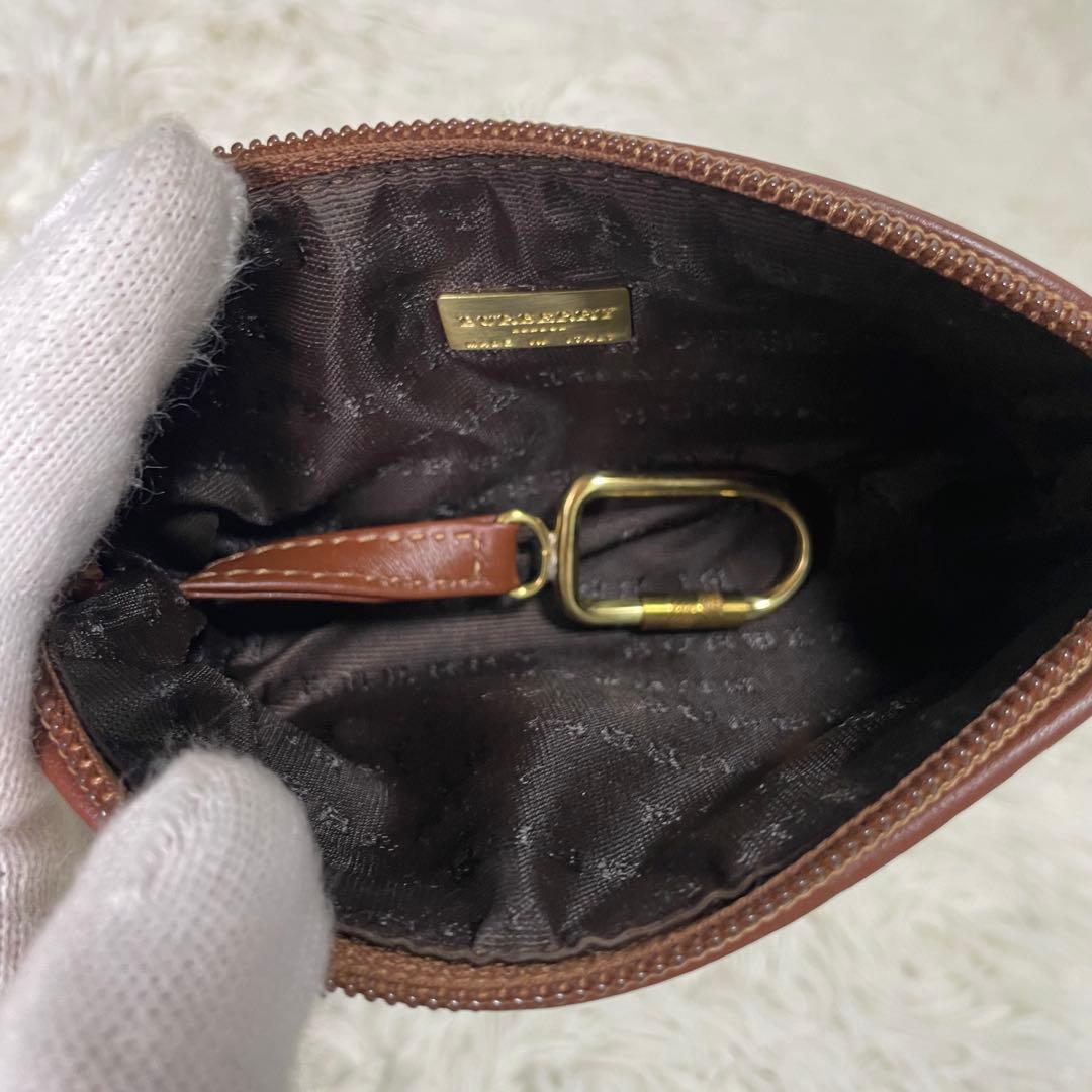 美品 BURBERRY バーバリー ミニポーチ ノバチェック プローサム 騎士