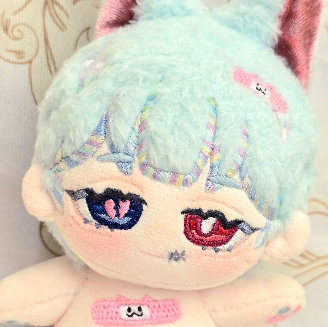 自作 無属性 ぬいぐるみ ぺたぺた絆創膏ネコ 15cm