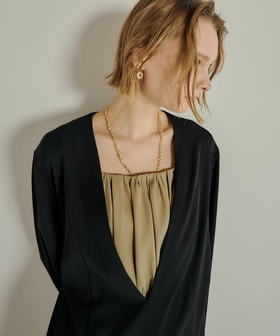 ウ★新品et.UNiVER Practical over blouse set