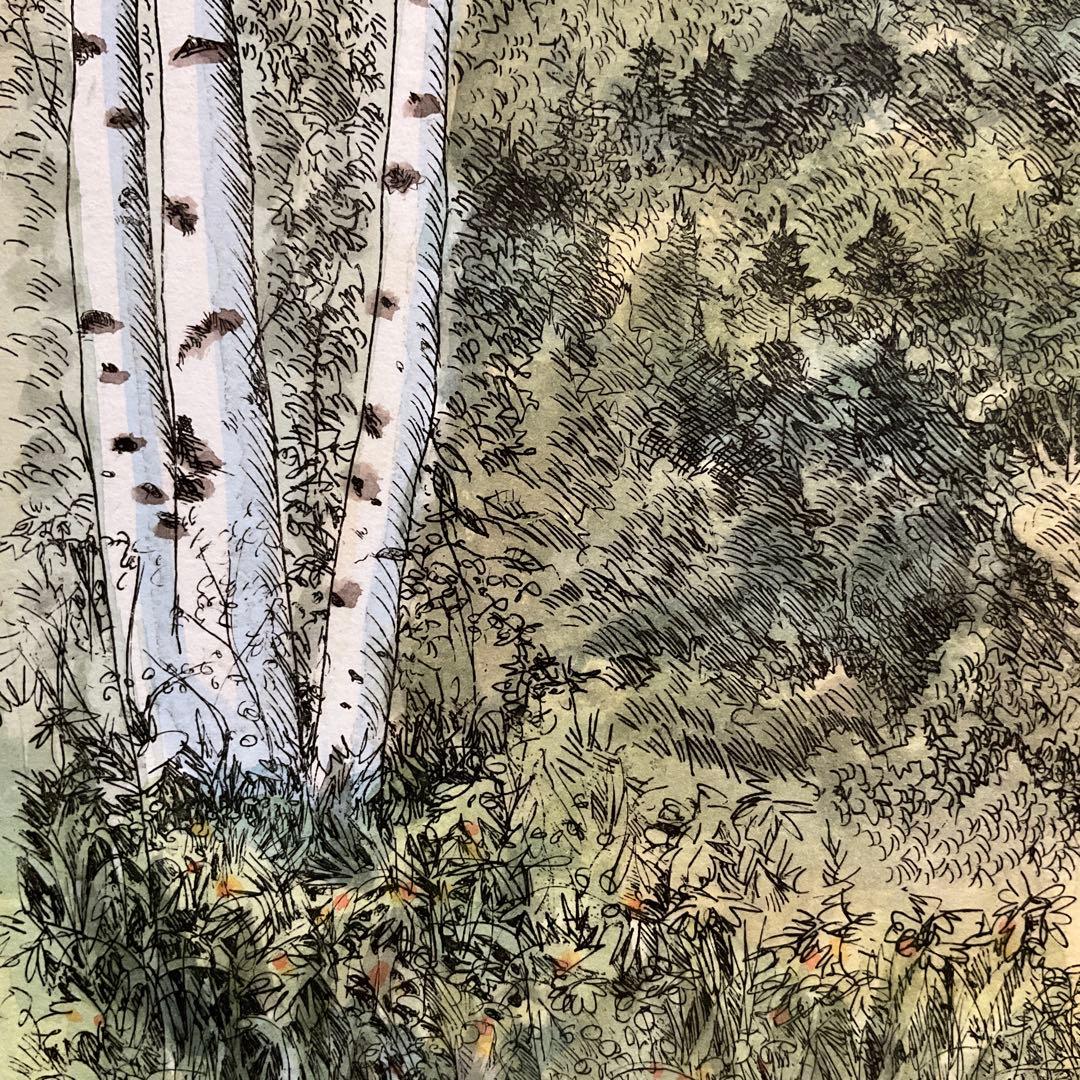 絵画・額縁・版画・織田義郎・新品未使用・ドイツ・城・美術品・インテリア・雑貨