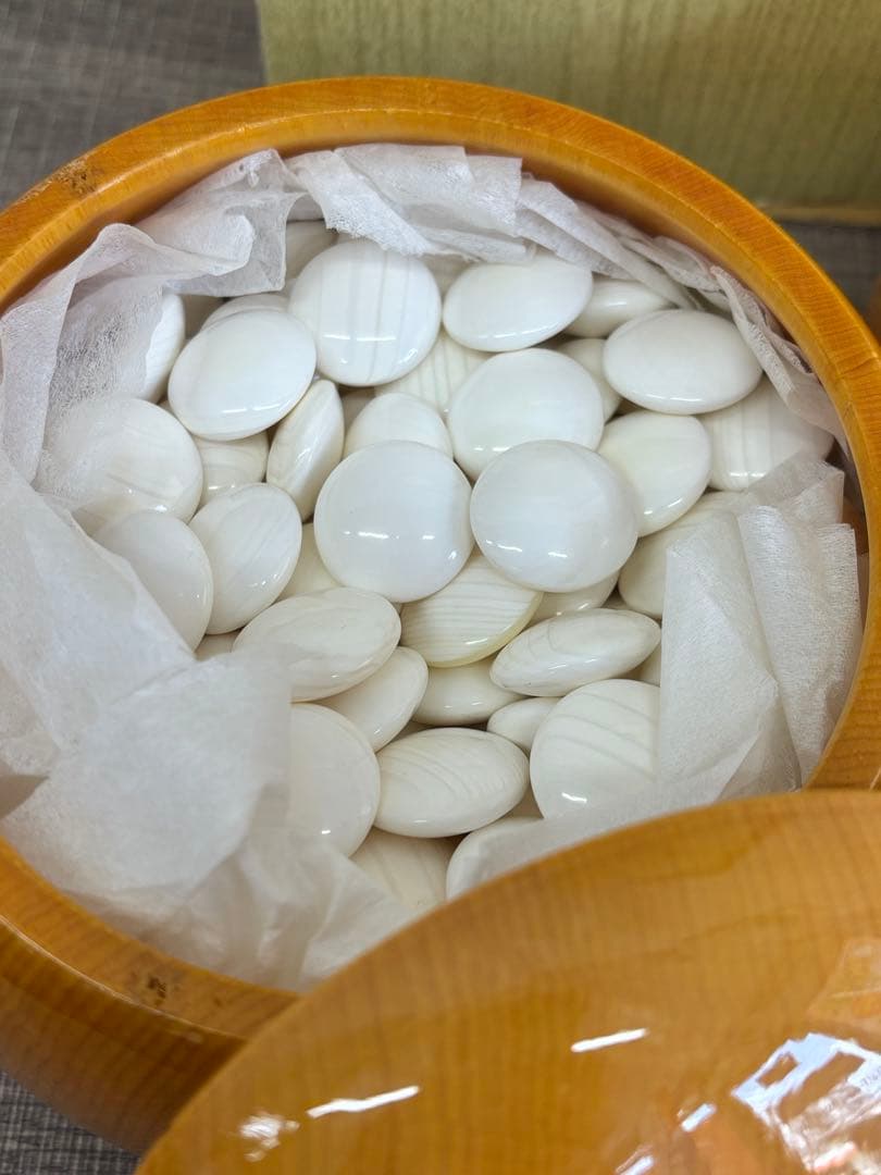 本蛤碁石 31号 180個 本那智黒 181個 厚み9.4cm 囲碁 碁石