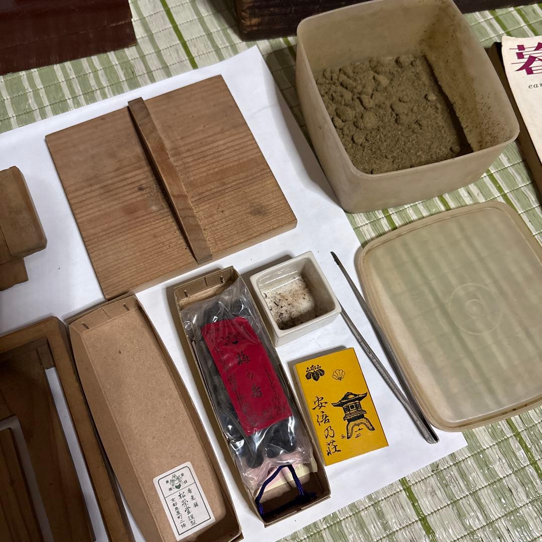 香時計　常香盤　梅の香　骨董品　時代物　昭和　レトロ　アンティーク　時香盤　仏具