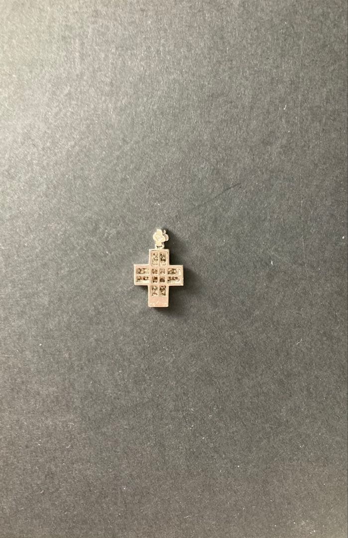 猫ちん18kWGダイヤモンドペンダントヘッド