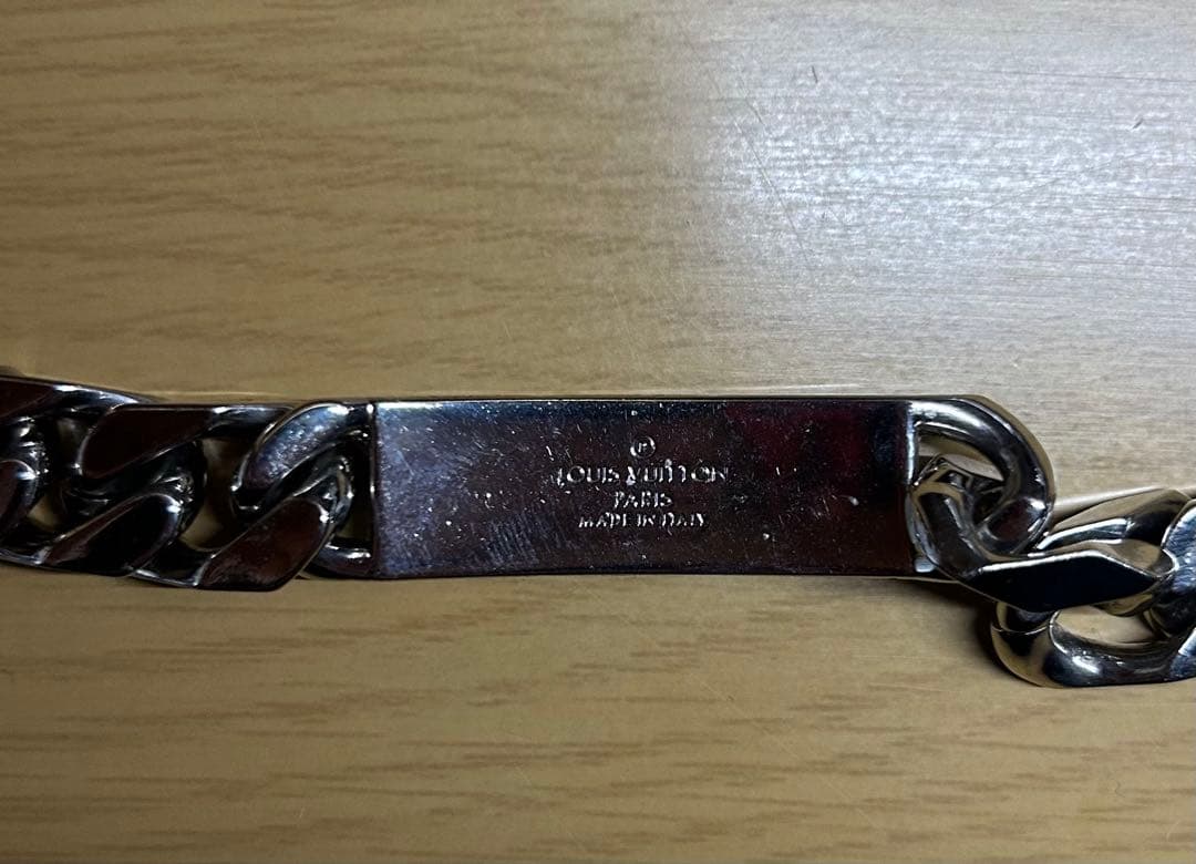 Louis Vuitton シルバー チェーンブレスレット　 （20cm）