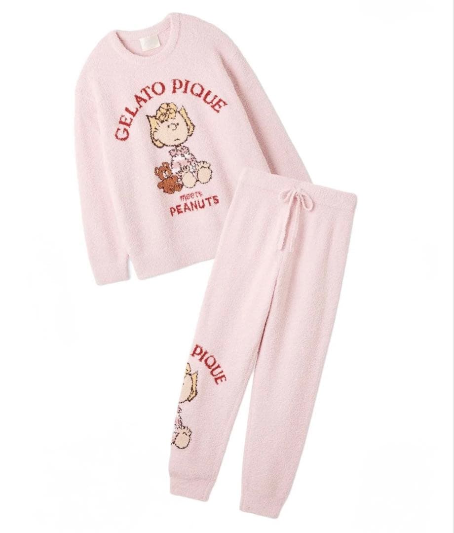 ジェラートピケ オリジナルアート ジャガードプルオーバー＆ロングパンツセット