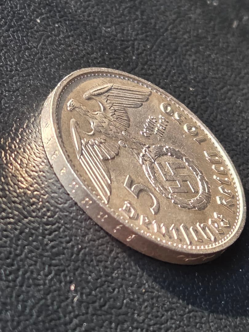 1930年 5ライヒスマルク銀貨 ポール・フォン・ヒンデンブルク