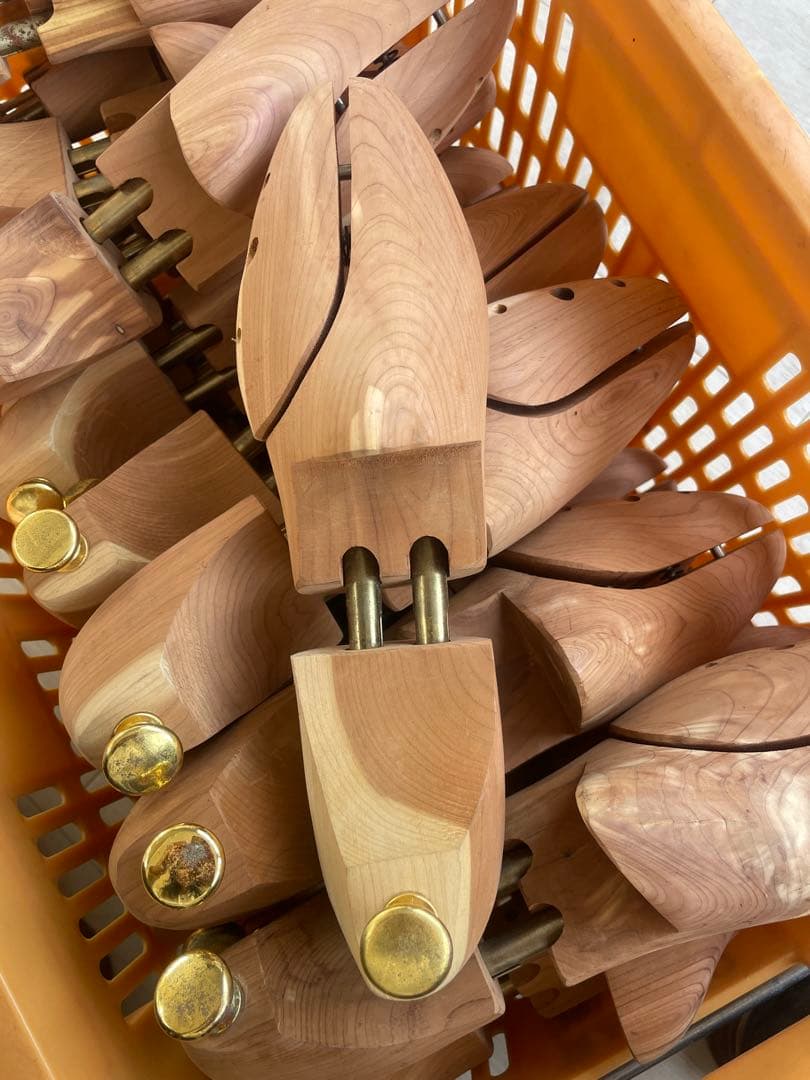 シューキーパー 天然木製 靴シワ伸ばし 約27-29cm 16足セット