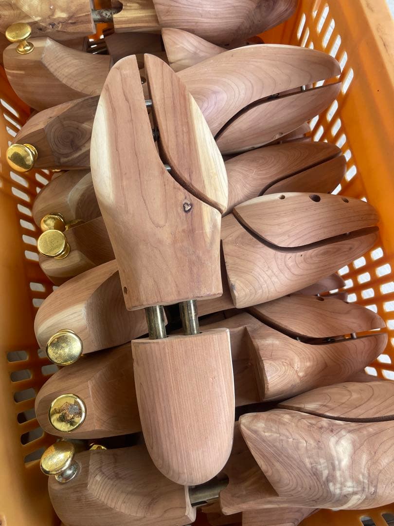 シューキーパー 天然木製 靴シワ伸ばし 約27-29cm 16足セット