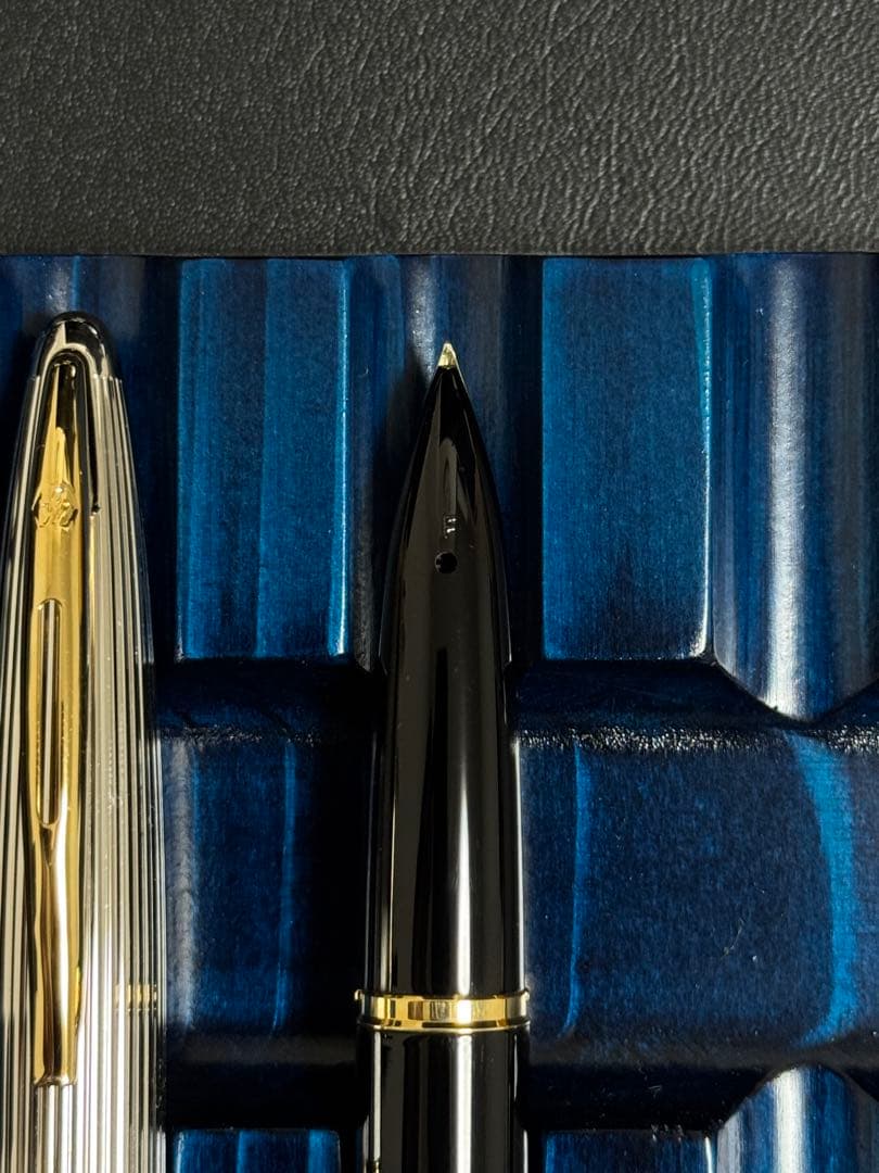 ウォーターマン カレン・デラックス ブラック&シルバーGT 万年筆 F(細字)