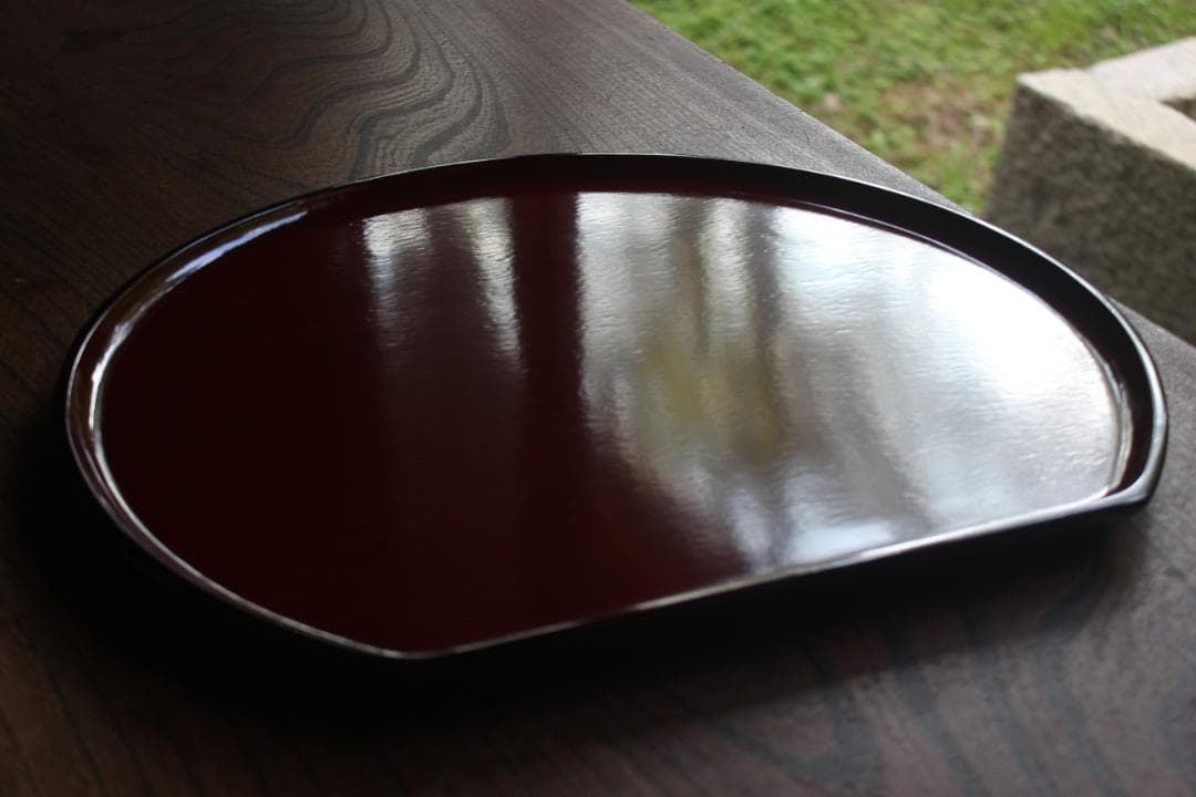 専用！極上朱漆の美しい後藤塗の半月盆4点（検輪島塗半月膳お盆