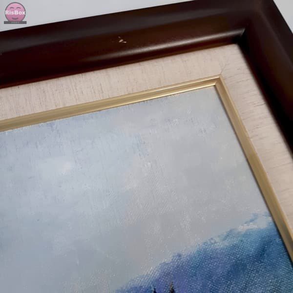 【うま年SALE】馬　油絵　10号　額縁と油絵　午年