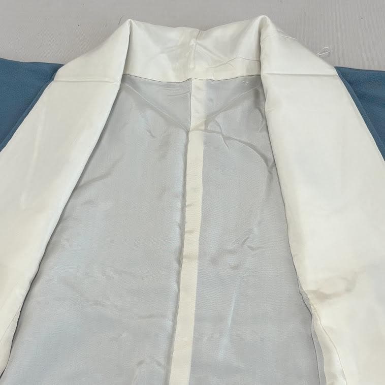 ゆりのはな　訪問着　十日町友禅作家　日本画家　白鳥映雪　SS寸　正絹　L103