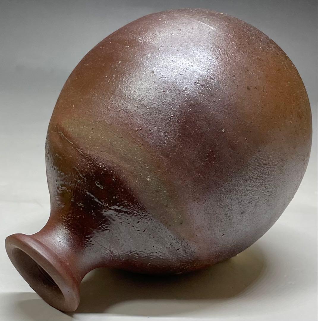 人間国宝　藤原雄　備前徳利　備前焼　共箱　共布　栞　S119