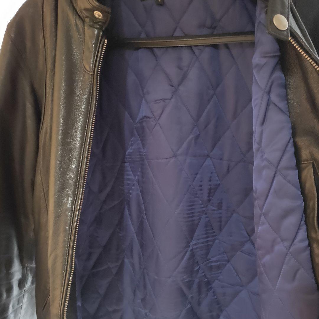 ユナイテッドアローズ ラムレザー ライダースジャケット L 短丈 リブ