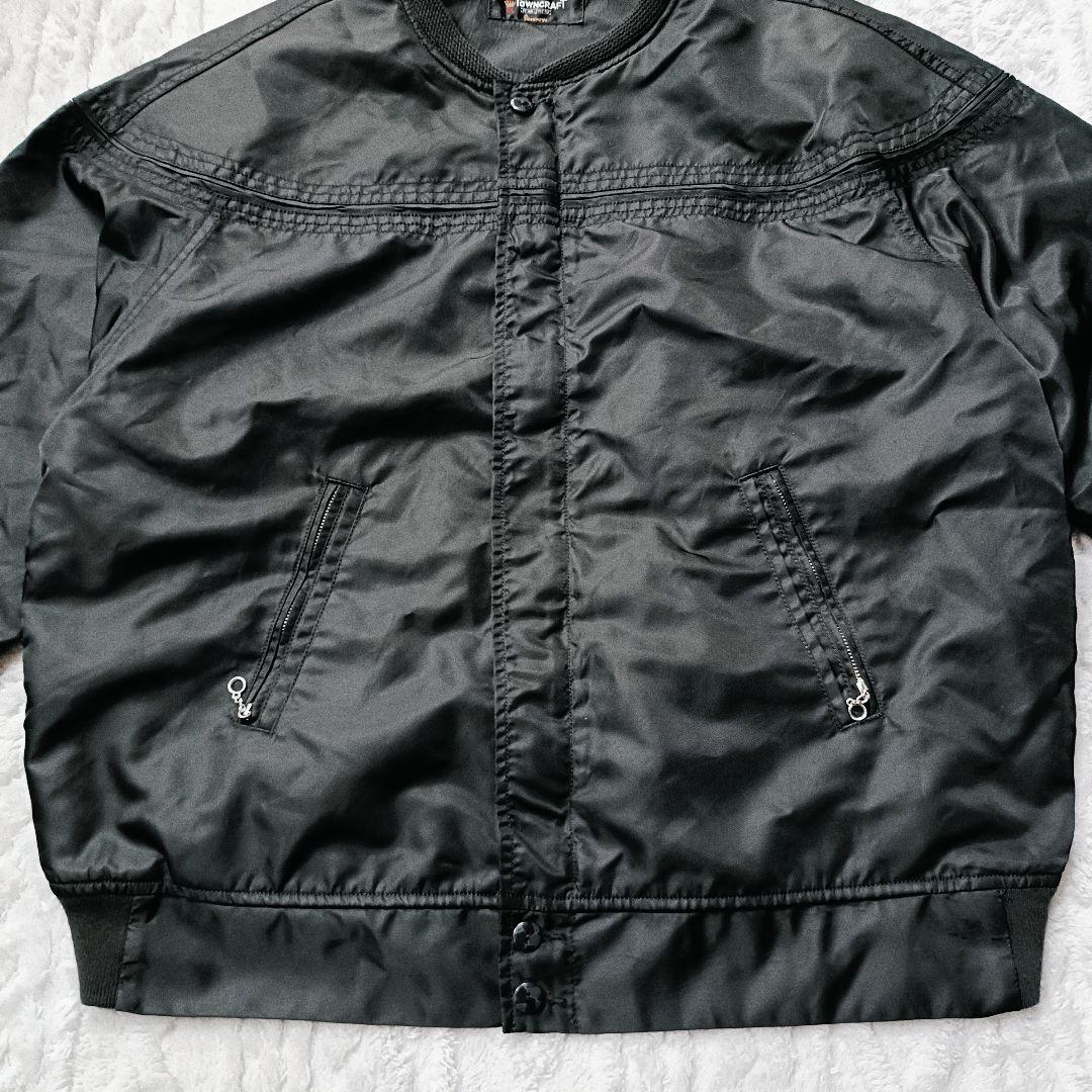 TOWNCRAFT ダービージャケット　カップショルダー ナイロン レーヨン M