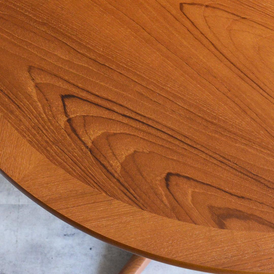 Nathan ヴィンテージ エクステンション コンパクト ラウンドテーブル 伸縮