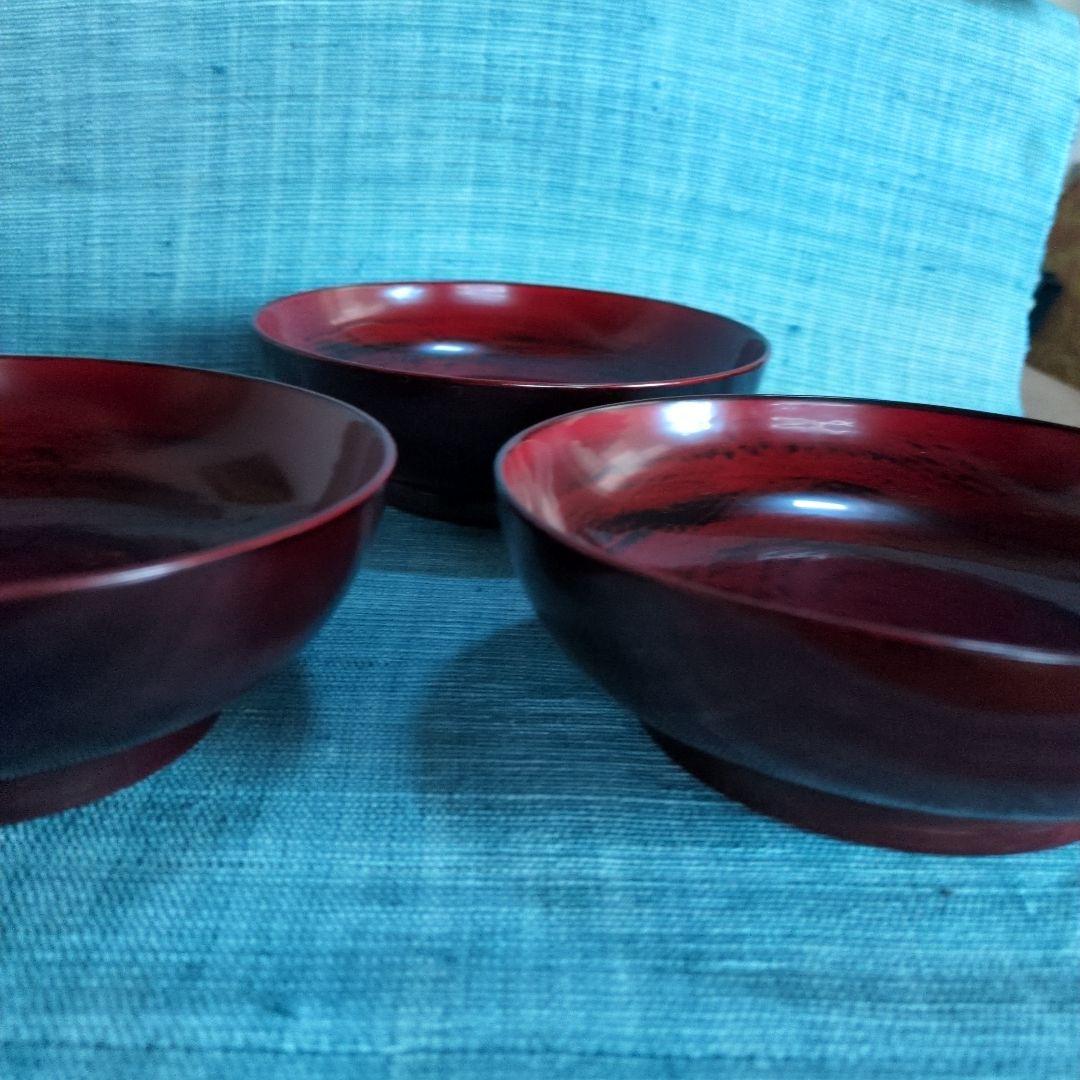 小林広幸さんの漆椀3点