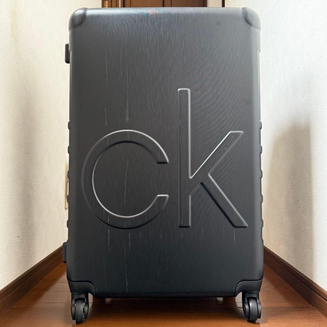 カルバンクライン スーツケース Lサイズ 軽量 大きめロゴ クールデザイン