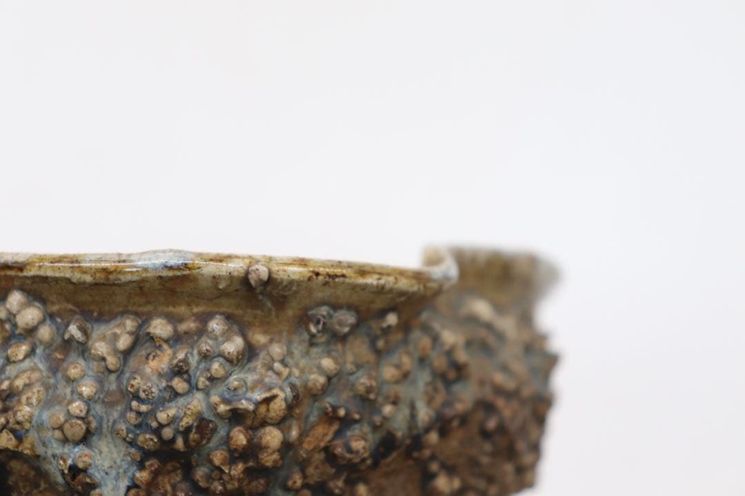 古相馬焼　建水　茶道具　送料込み250510