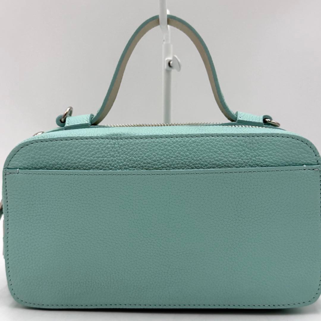 【美品】ADMJ ショルダーバッグ スワロフスキー モーツァルト ミントグリーン