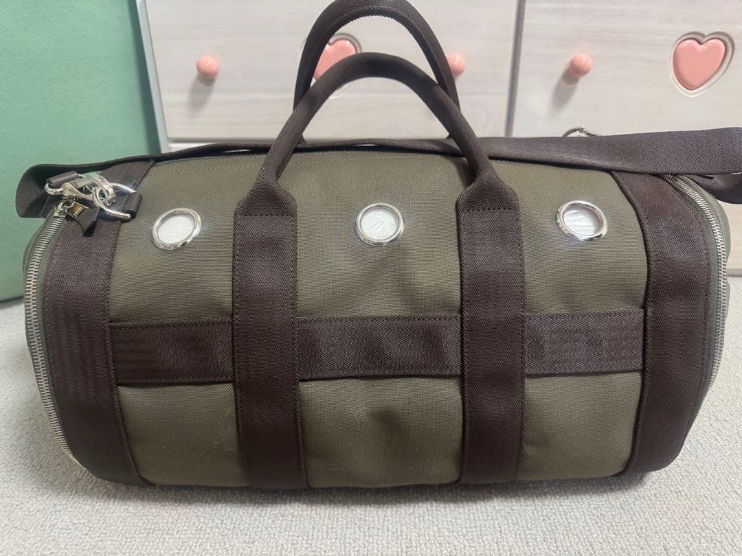 エルメス　犬用キャリーバッグ　カーキ