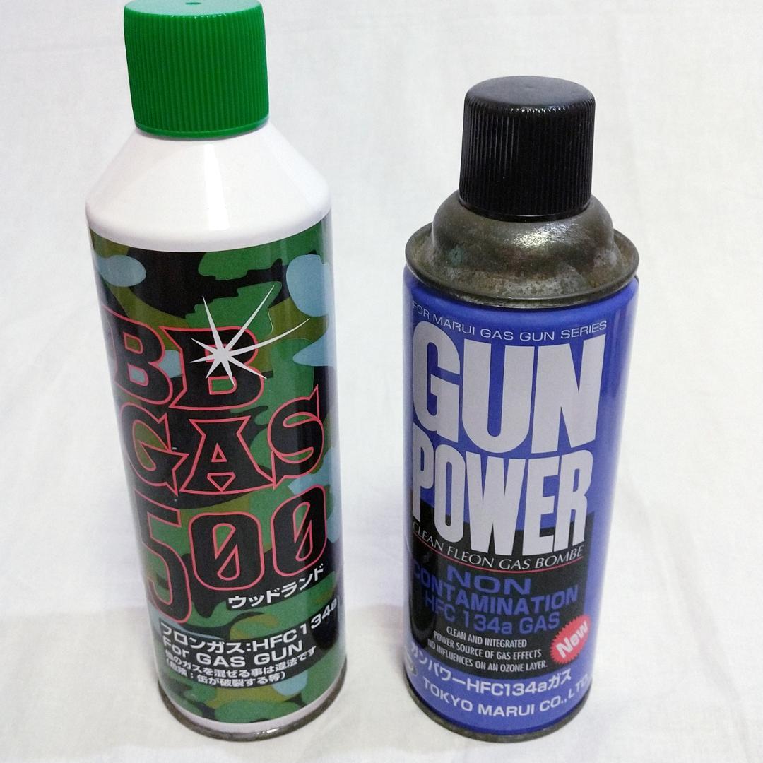 ウッドランド BBGAS 東京マルイGUNPOWER HFC134aガス セット