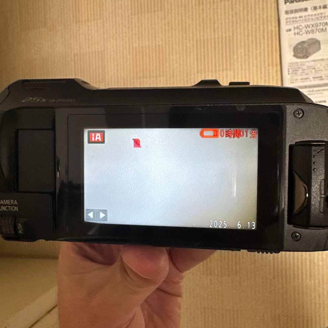【値下げ実施】パナソニック HC-WX970M 4Kビデオカメラ